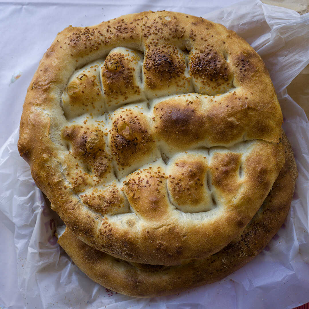 Buharlaşan pide resmi