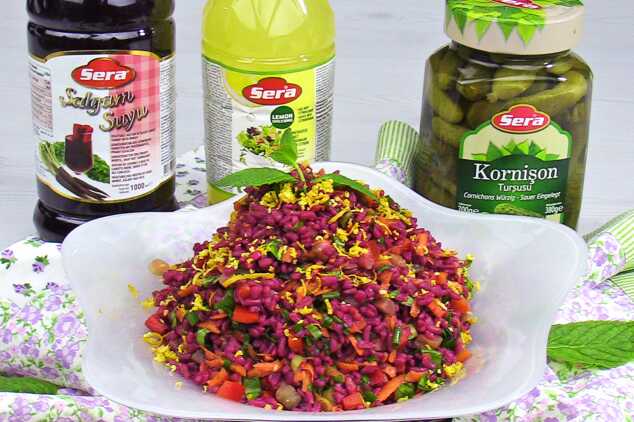 Mor Bulgur Salatası