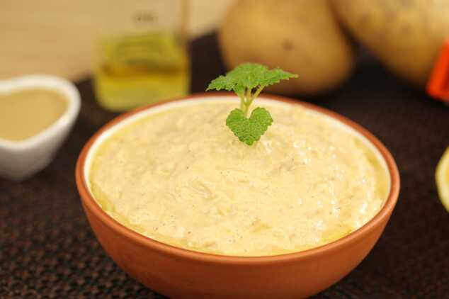 Patatesli Humus, humusa patates ekledik, patates sevenler için yepyeni bir tat kattık